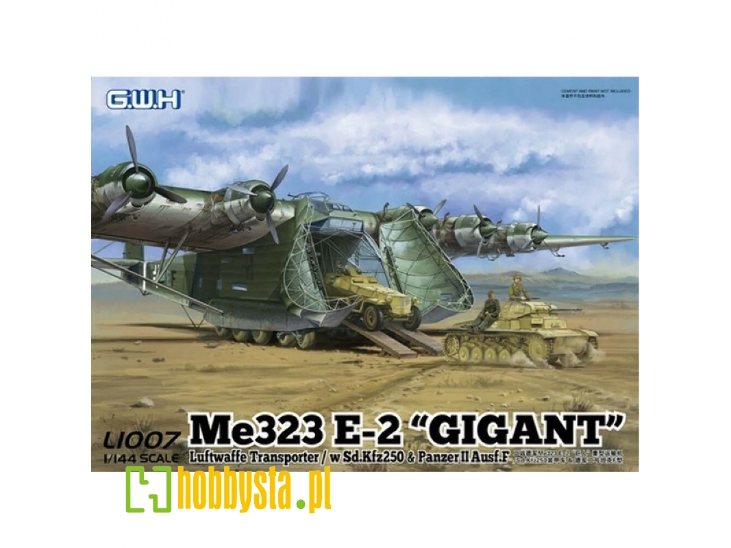 Messerschmitt Me-323 E-2 Gigant Luftwaffe Transporter With Sd.Kfz.250 & Panzer Ii Ausf. F - zdjęcie 1 Messerschmitt Me-323 E-2 Gigant Luftwaffe Transporter With Sd.Kfz.250 & Panzer Ii Ausf. F - zdjęcie 1