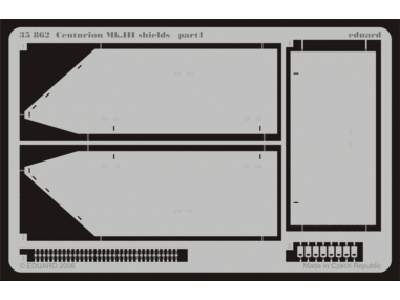  Centurion Mk. III shields 1/35 - Tamiya - blaszki - zdjęcie 1