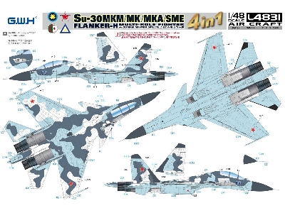 Su-30 Mkm / Mk / Mka / Sme 'flanker H' Multirole Fighter 4 In 1 - zdjęcie 7