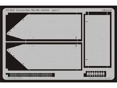  Centurion Mk. III shields 1/35 - Tamiya - blaszki - zdjęcie 2