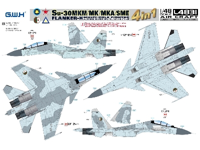 Su-30 Mkm / Mk / Mka / Sme 'flanker H' Multirole Fighter 4 In 1 - zdjęcie 9