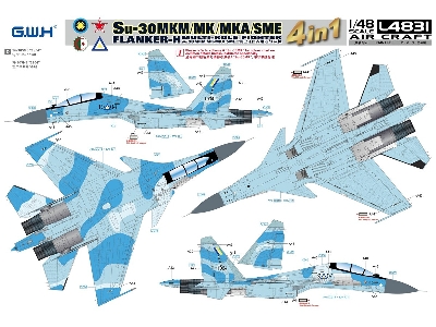Su-30 Mkm / Mk / Mka / Sme 'flanker H' Multirole Fighter 4 In 1 - zdjęcie 10