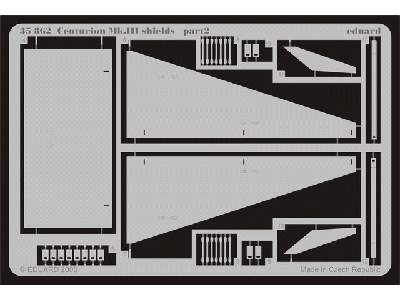  Centurion Mk. III shields 1/35 - Tamiya - blaszki - zdjęcie 3