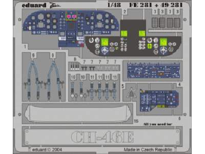  CH-46E interior 1/48 - Academy Minicraft - blaszki - zdjęcie 1