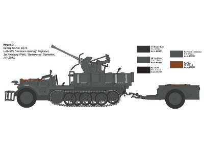 Sd. Kfz. 10/4 z działkiem przeciwlotniczym - zdjęcie 6