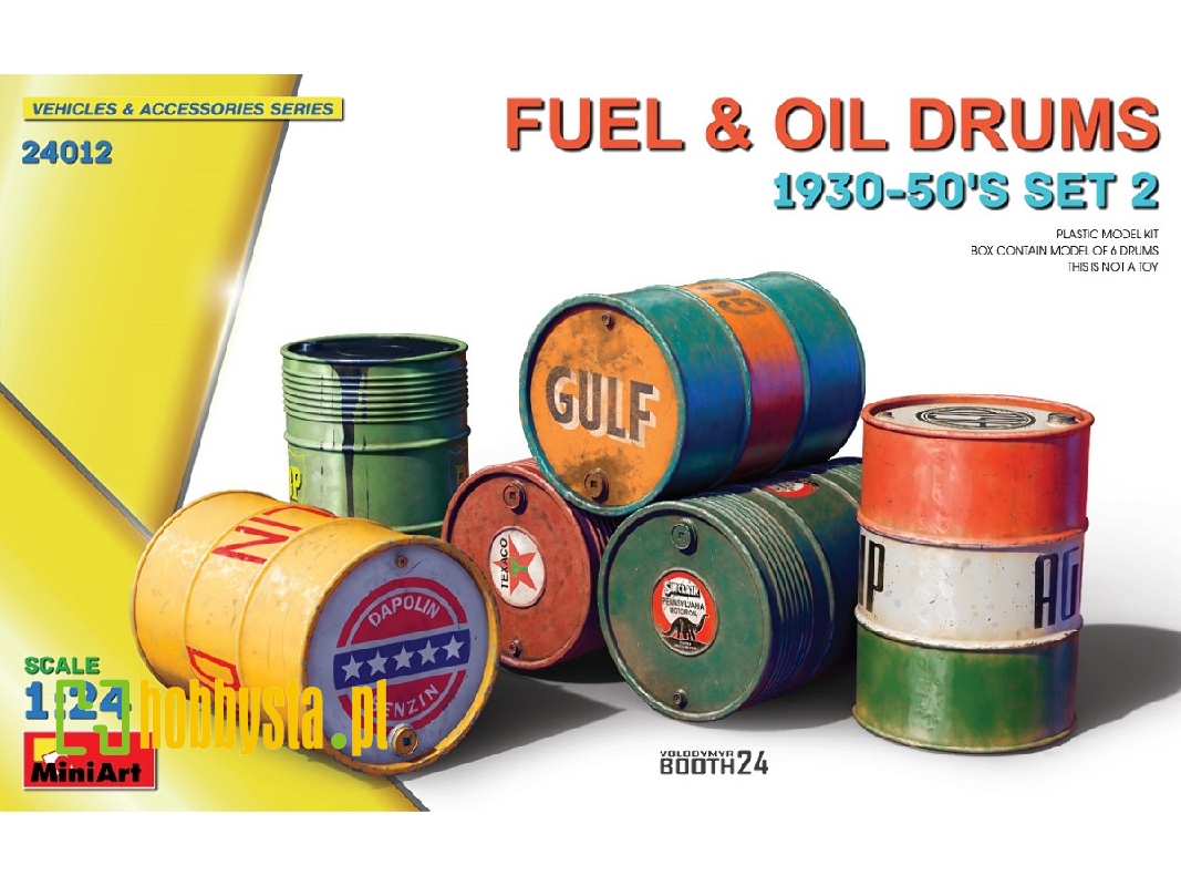 Fuel & Oil Drums 1930-50’s Set 2 - zdjęcie 1 Fuel & Oil Drums 1930-50’s Set 2 - zdjęcie 1