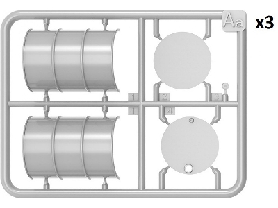 Fuel & Oil Drums 1930-50&#8217;s Set 2 - zdjęcie 3