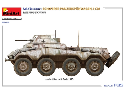 Sd.Kfz.234/1 Schwerer Panzerspähwagen (2 Cm). Late Mod - zdjęcie 3