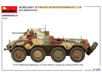 Sd.Kfz.234/1 Schwerer Panzerspähwagen (2 Cm). Late Mod - zdjęcie 4
