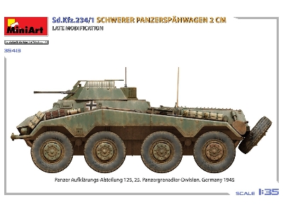 Sd.Kfz.234/1 Schwerer Panzerspähwagen (2 Cm). Late Mod - zdjęcie 6