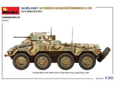 Sd.Kfz.234/1 Schwerer Panzerspähwagen (2 Cm). Late Mod - zdjęcie 7