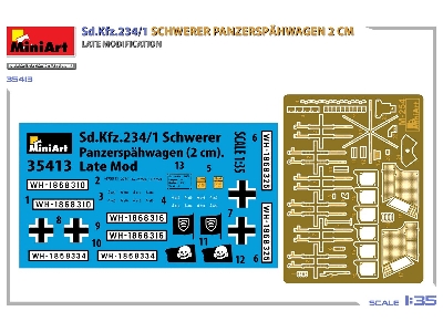 Sd.Kfz.234/1 Schwerer Panzerspähwagen (2 Cm). Late Mod - zdjęcie 8