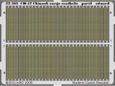  CH-47 Chinook cargo seatbelts 1/35 - Trumpeter - blaszki - zdjęcie 1