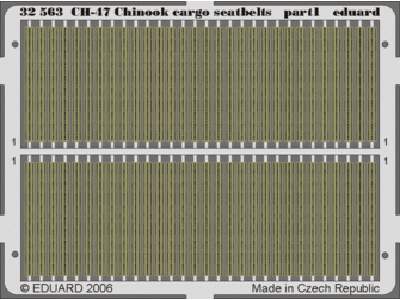  CH-47 Chinook cargo seatbelts 1/35 - Trumpeter - blaszki - zdjęcie 1