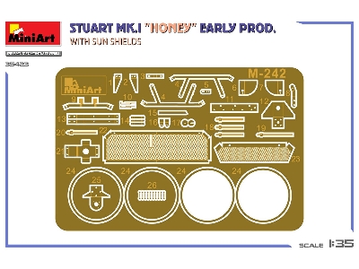 Stuart Mk.I  &#8220;honey" Early Prod. W/sun Shields - zdjęcie 3