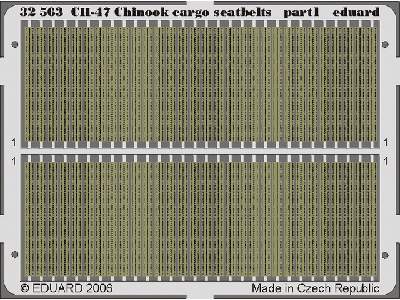  CH-47 Chinook cargo seatbelts 1/35 - Trumpeter - blaszki - zdjęcie 2