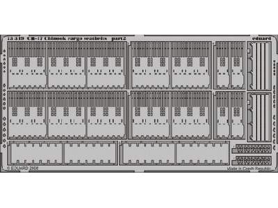  CH-47 Chinook cargo seatbelts 1/72 - Trumpeter - blaszki - zdjęcie 3