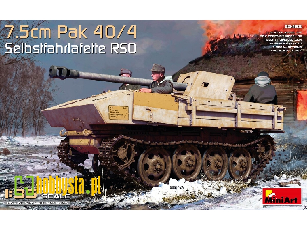7.5cm Pak 40/4. Selbstfahrlafette Rso - zdjęcie 1 7.5cm Pak 40/4. Selbstfahrlafette Rso - zdjęcie 1