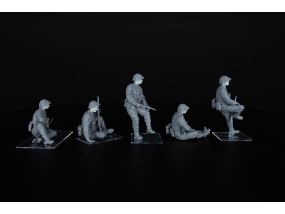 British Tank Riders (Nw Europe). Resin Heads - zdjęcie 4