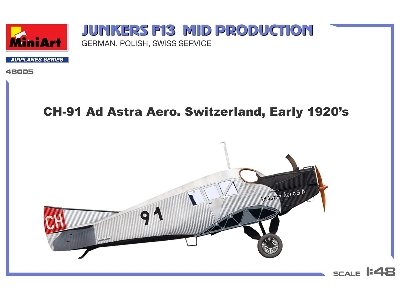Junkers F13. Mid Prod. German, Polish, Swiss Service - zdjęcie 7