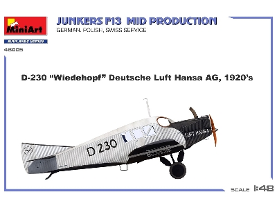 Junkers F13. Mid Prod. German, Polish, Swiss Service - zdjęcie 9