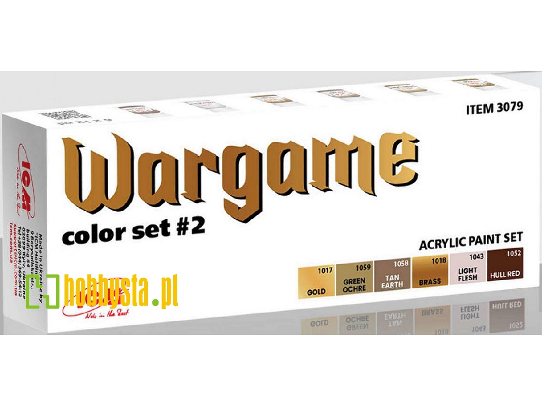 Acrylic Paint Set For Wargame Color Set # 2 - zdjęcie 1 Acrylic Paint Set For Wargame Color Set # 2 - zdjęcie 1