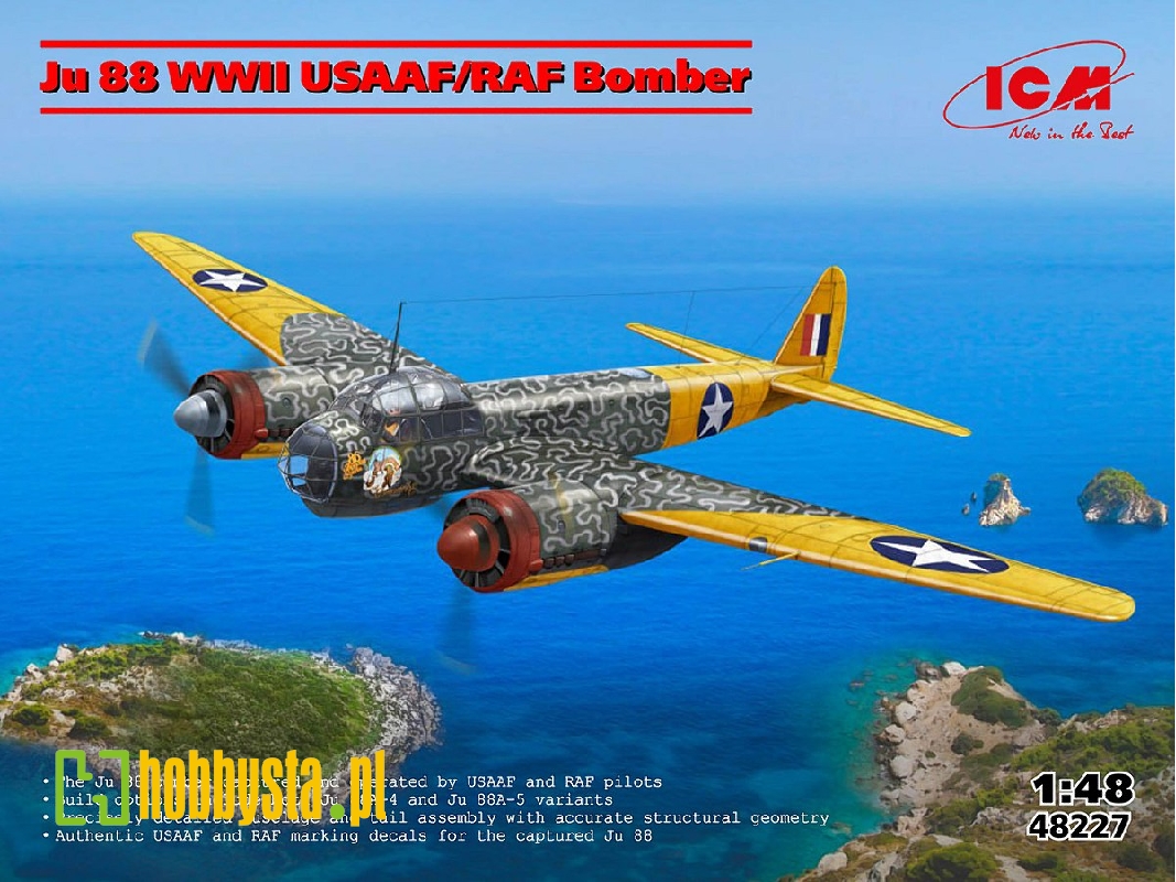 Ju 88 WWII Usaaf/raf Bomber - zdjęcie 1 Ju 88 WWII Usaaf/raf Bomber - zdjęcie 1