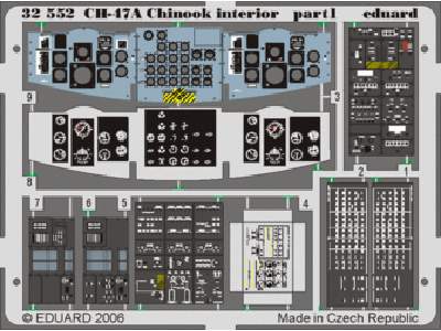  CH-47A Chinook interior 1/35 - Trumpeter - blaszki - zdjęcie 1