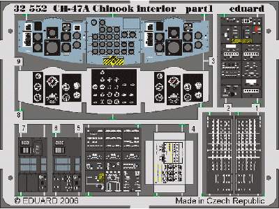  CH-47A Chinook interior 1/35 - Trumpeter - blaszki - zdjęcie 2