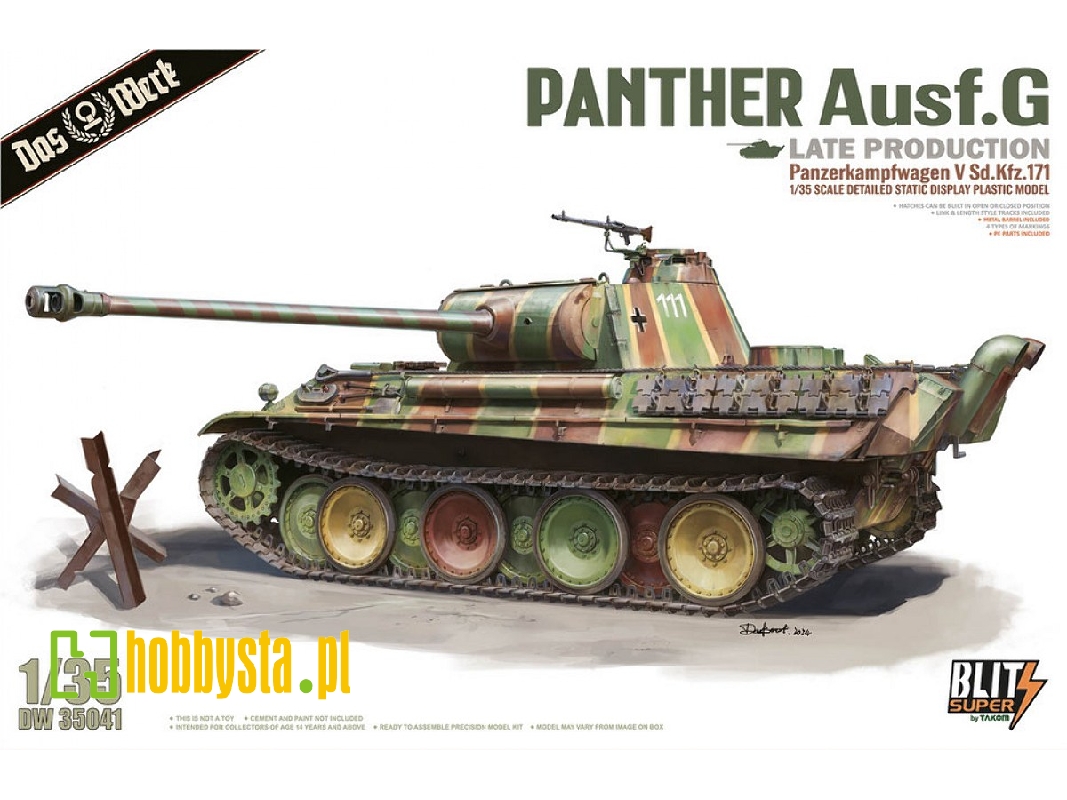 Panther Ausf. G (Late Production) Panzerkampfwagen V Sd.Kfz.171 - zdjęcie 1 Panther Ausf. G (Late Production) Panzerkampfwagen V Sd.Kfz.171 - zdjęcie 1