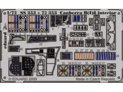  Canberra B(I)8 interior S. A. 1/72 - Airfix - blaszki - zdjęcie 1