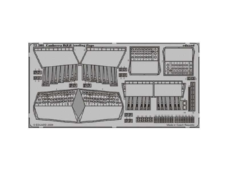 Canberra B(I)8 landing flaps 1/72 - Airfix - blaszki - zdjęcie 1 Canberra B(I)8 landing flaps 1/72 - Airfix - blaszki - zdjęcie 1