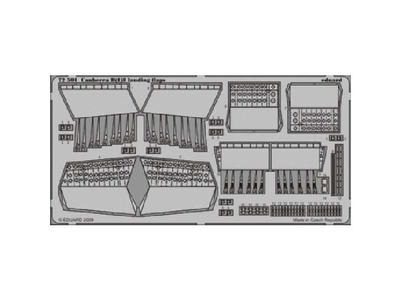  Canberra B(I)8 landing flaps 1/72 - Airfix - blaszki - zdjęcie 1