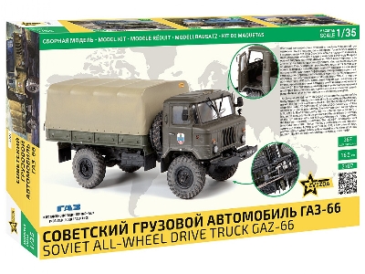 Sowiecka ciÄ™ĹĽarĂłwka GAZ-66 z napÄ™dem na 4 koĹ‚a - zdjÄ™cie 2
