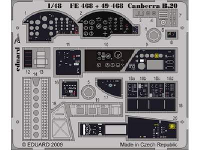  Canberra B20 S. A. 1/48 - Airfix - blaszki - zdjęcie 1