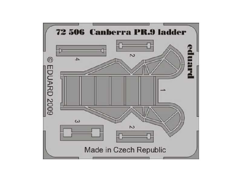  Canberra PR.9 ladder 1/72 - Airfix - blaszki - zdjęcie 1