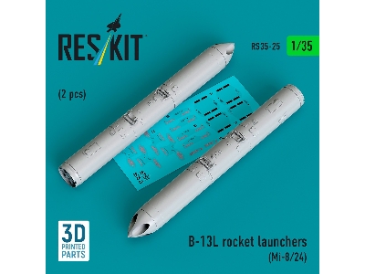 B-13l Rocket Launchers (2pcs) (Mi-8/24) (3d Printed) - zdjęcie 1