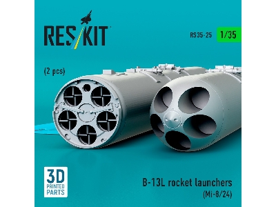 B-13l Rocket Launchers (2pcs) (Mi-8/24) (3d Printed) - zdjęcie 2