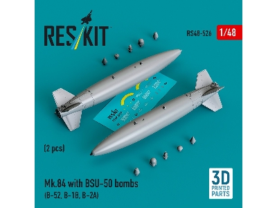 Mk.84 With Bsu-50 Bombs (2pcs) (B-52, B-1b, B-2a) (3d Printed) - zdjęcie 1