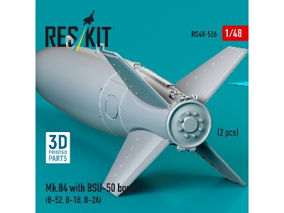 Mk.84 With Bsu-50 Bombs (2pcs) (B-52, B-1b, B-2a) (3d Printed) - zdjęcie 3