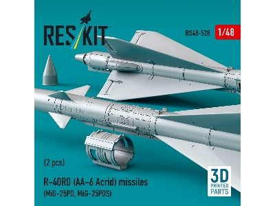 R-40rd (Aa-6 'acrid') Missiles (2pcs) (Mig-25pd, Mig-25pds) (3d Printed) - zdjęcie 3