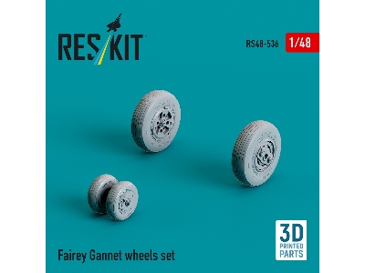 Fairey Gannet Wheels Set (3d Printed) - zdjęcie 2