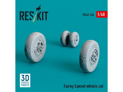 Fairey Gannet Wheels Set (3d Printed) - zdjęcie 3