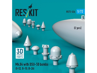 Mk.84 With Bsu-50 Bombs (2pcs) (B-52, B-1b, B-2a) (3d Printed) - zdjęcie 2
