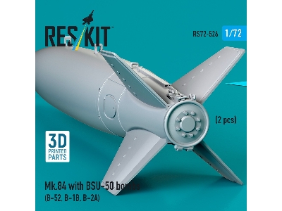 Mk.84 With Bsu-50 Bombs (2pcs) (B-52, B-1b, B-2a) (3d Printed) - zdjęcie 3
