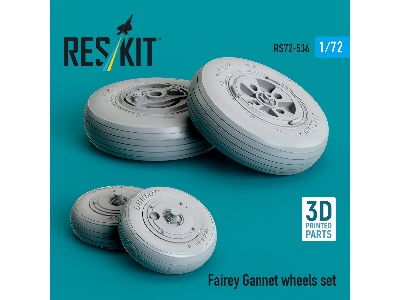 Fairey Gannet Wheels Set (3d Printed) - zdjęcie 1