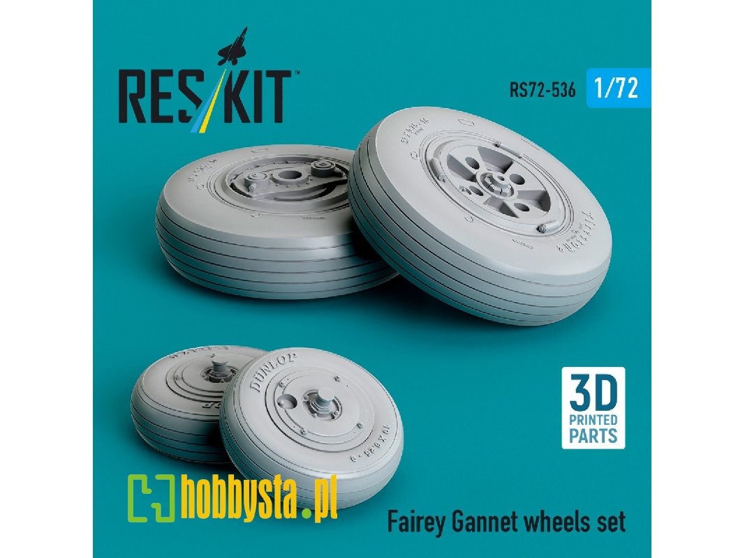 Fairey Gannet Wheels Set (3d Printed) - zdjęcie 1 Fairey Gannet Wheels Set (3d Printed) - zdjęcie 1