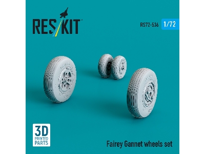 Fairey Gannet Wheels Set (3d Printed) - zdjęcie 2