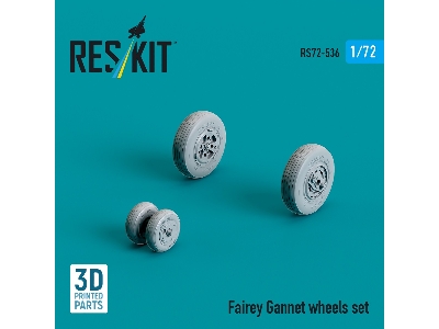 Fairey Gannet Wheels Set (3d Printed) - zdjęcie 3
