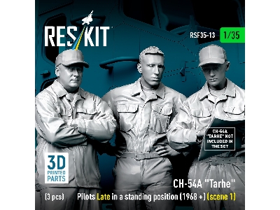 Ch-54a 'tarhe' Pilots Late In A Standing Position (1968+) (Scene 1) (3pcs) (3d Printed) - zdjęcie 1